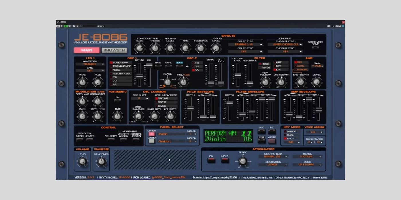 The Usual Suspects officially release JE-8086, a FREE Roland JP-8080 emulation