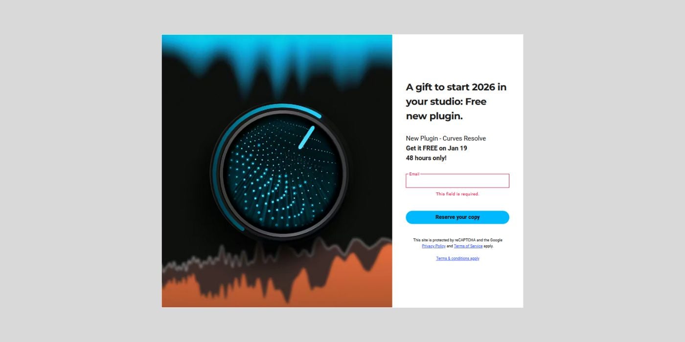 Waves has announced Curves Resolve, a FREE plugin to kick off 2026
