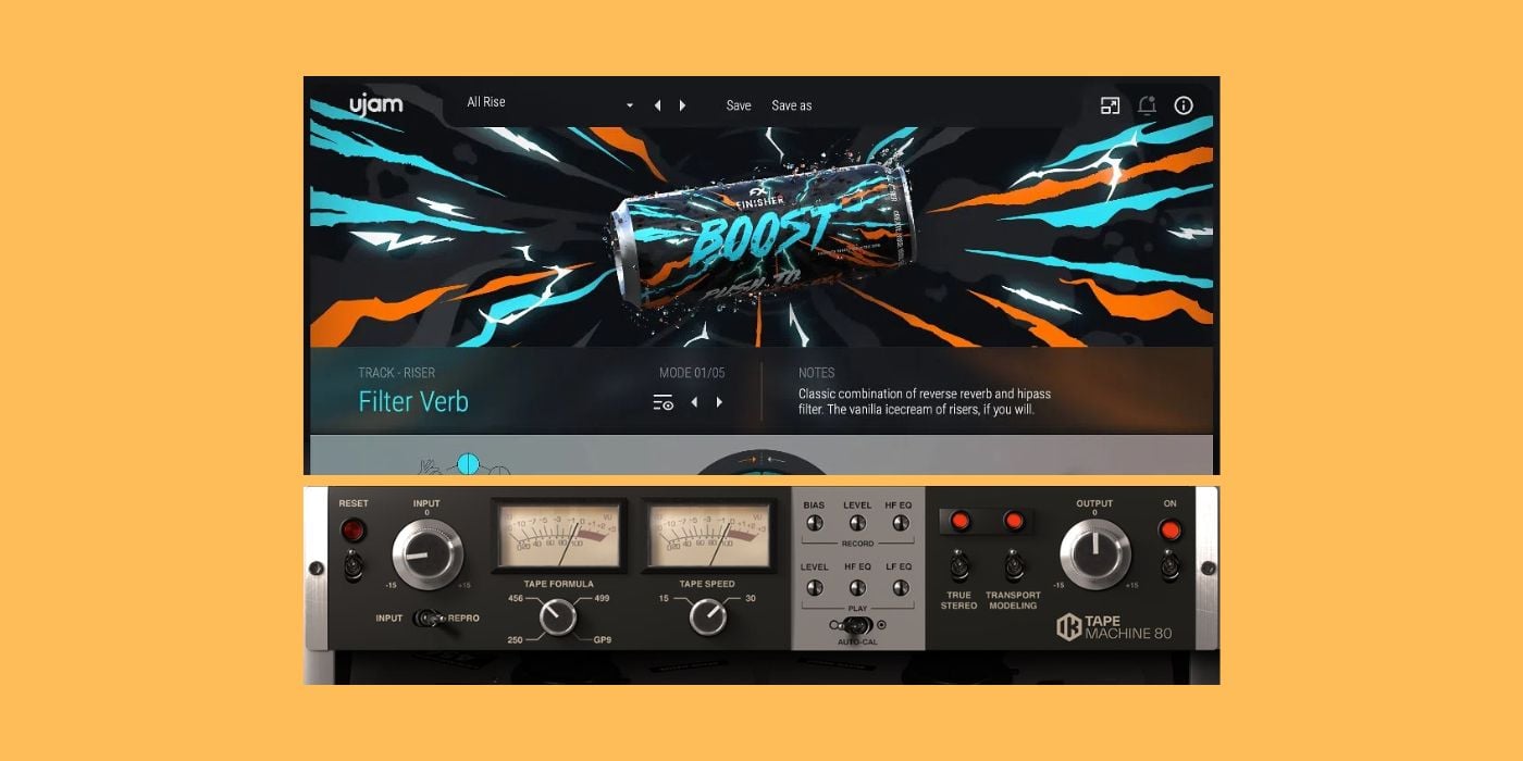 Get UJAM Finisher BOOST for $5 + FREE IK Multimedia Tape Machine 80